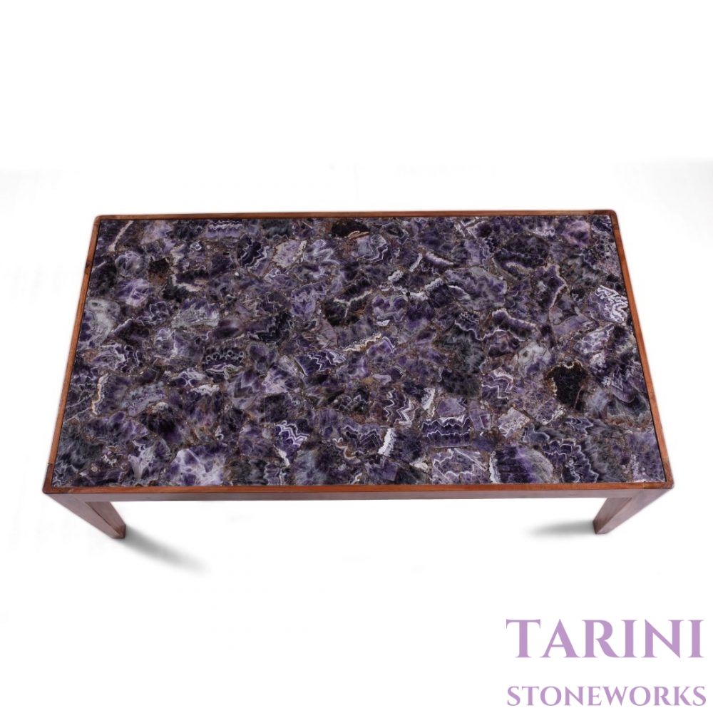 Amethyst Inlay Coffee Table - Image 2