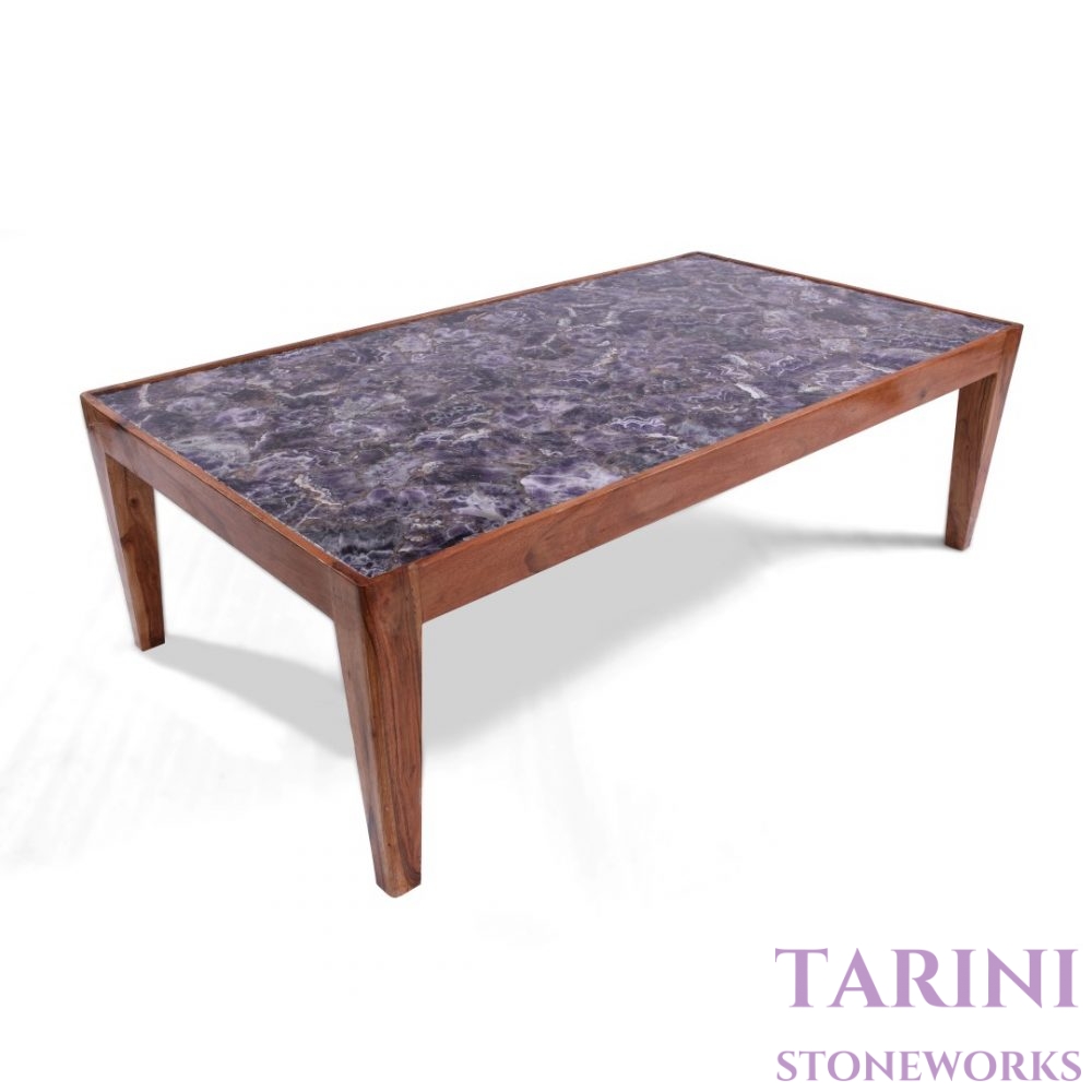 Amethyst Inlay Coffee Table - Image 3