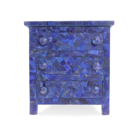 Lapis Lazuli Stone Storage Cabinet Night Stand