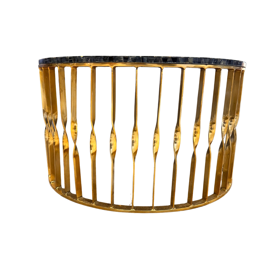 Blue Tiger Eye Precious Stone Accent Table - Image 4